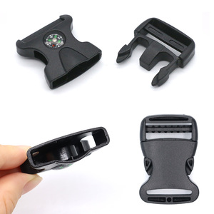 Boucle en plastique avec boussole intégrée, déverrouillage à simple traction pour accessoires de sac à dos A185 25mm 32mm - Product Image 1