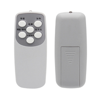 Control remoto de goma IR de 6 teclas para dispensador de agua, aire acondicionado, electrodomésticos pequeños