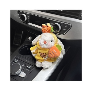 Personalidad animal de peluche orejas caídas conejo muñeco de peluche muñeca de dibujos animados orejas largas muñeca llavero bolsa colgante - Product Image 1