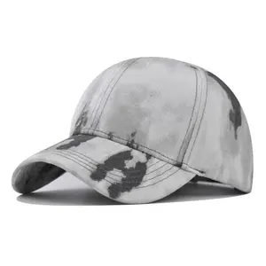 New Fashion Custom farbige Tie Dye Frauen S und Herren elastische Baseball mützen Snapback Sports Cap