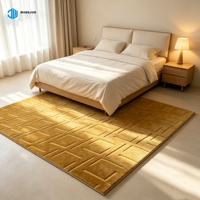 Tapis gaufré 100 % polyester, tapis de décoration pour la maison, tapis de sol, tapis gaufré 3D pour salon, tapis de sol gaufrés