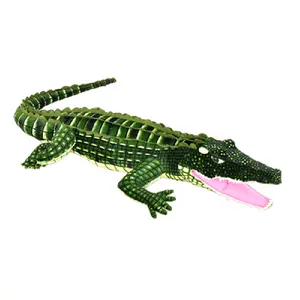 Greenmart Simulated 3d Custom Plush Toy Manufacturer Pillow Crocodile Soft Animal Large Doll Kids' Plush Toy Pillows