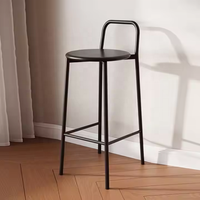 Nordique moderne Designer tabouret haut Simple luxe extérieur chaise de Bar décontracté dossier maison Bars hôtels chambres salons salle à manger