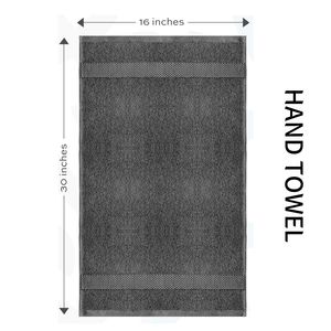 100% Cotton, Dark Grey 500gsm Accept Embroidered logo Hotel Bathroom Towels - Product Image 1