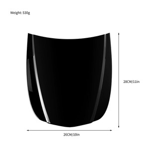 Autocollants décoratifs en vinyle métallique pour <span class=keywords><strong>voiture</strong></span> 26*28CM, autocollant de <span class=keywords><strong>capot</strong></span>, logo, tampon décoratif, pour affichage et nettoyage des capots - Product Image 3