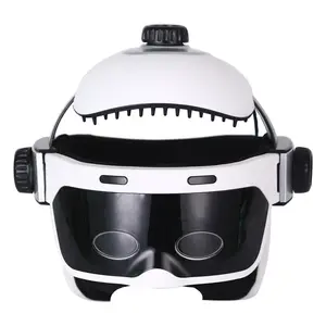 Hot Sale Vibrating Hot Compress Electric Head Massage Helmet Device For Relieve Fatigue Smart Eye Head Massager