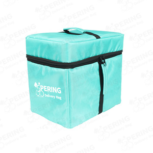 Pering colorido impreso mayor capacidad hielo comida refrigerador bolsa portador reutilizable bolsa de entrega - Product Image 1
