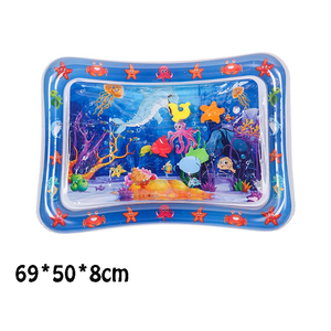 Matras bermain air tiup PVC sensor tebal baru tikar bermain kucing berkelanjutan nyaman dan anjing kecil tikar bermain air untuk waktu perut - Product Image 2