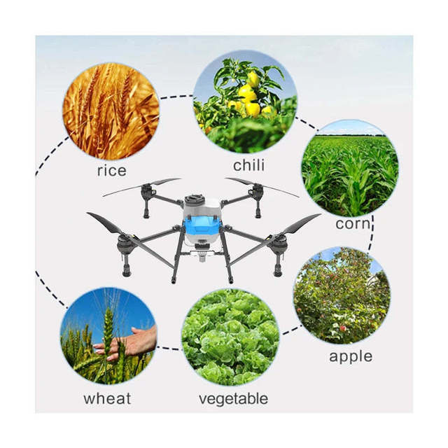 Efficient Automated Agricultural RTK GPS Drones Farming Spraying Tool