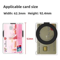 Étui magnétique transparent pour iPhone 17, avec fente latérale pour cartes, support intégré et impression personnalisée