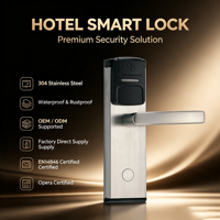 Cerradura Electrónica Inteligente RF para Hotel, de Acero Inoxidable, Impermeable, con Tarjeta, Precio de Fábrica, Sistema de Cerradura de Puerta de Hotel, Duradera y Pulida