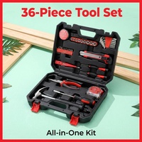 Kit d'outils à main polyvalents robustes de 36 pièces pour l'entretien et la réparation professionnels à domicile
