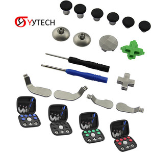 SYYTECH 17 en 1 Joystick analógico Thumbstick Metal Button Kit para <span class=keywords><strong>Xbox</strong></span> <span class=keywords><strong>One</strong></span> Elite Controller Rocker Paddle Cross Metal Alloy - Product Image 1