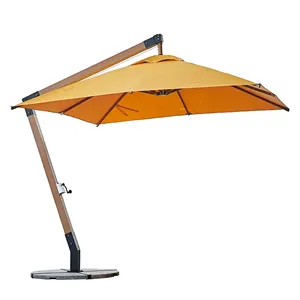 Rechte Strandpatio Palen Zonnescherm Buitentuin, Buitentuin Aluminium Kantelparaplu Parasols/