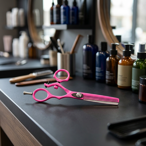 กรรไกรตัดผมแบบหมุนได้ ASAP BEAUTY PAKISTAN รุ่น Sustainable Swivel Thumb Matching Shear Thinner (5.0 นิ้ว) ชุดกรรไกรตัดผมดีไซน์แฟชั่นสำหรับช่างเสริมสวย - Product Image 1