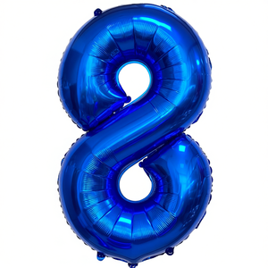 Globo de Mylar Azul Oscuro con el Número 8, 1M, para Decoración de Fiestas y Baby Shower, Tamaño Personalizable, Impresión Digital, Modelo 50223 - Product Image 1