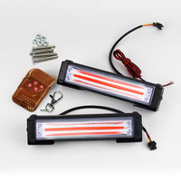 Neue Mehrfarbige Fahrzeug-COB-LED-Warnleuchte mit Fernbedienung, Notfall-Blinklicht für LKW, 12V, IP65 Wasserdicht, Hochleistung