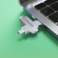 Clé USB Métallique Double Interface avec Compatibilité Type-C pour Ordinateurs et Téléphones Android, Stockage 32 Go pour Photos