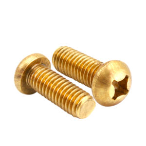 Bakır m1.6 tava başlı vidalar çapraz gömme başlı tam dişli küçük cıvata pirinç metal dişli standart m1.6 - Product Image 2