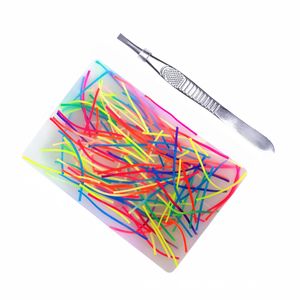New Trending Skin Picking <b>Silicone</b> Fidget Toy Picking Pad with Tweezer Hair Pulling Simulation Toys for Adults Decompression - Product Image 3