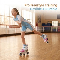 Patins à roulettes en fibre de carbone réglables professionnels durables