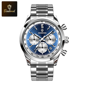 Reloj de Cuarzo BINBOND 380 para Hombre, Diseño Ejecutivo, <span class=keywords><strong>2</strong></span> Correas Opcionales, Resistente al Agua, Multifunción, Deportivo, Casual, Regalo Masculino - Product Image 1