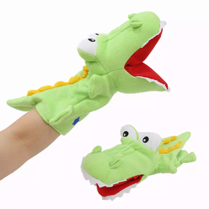 Customized Alligator educational toy Stage show prop Soft Plush Crocodile Puppets