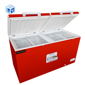 Congélateur professionnel à économie d'énergie pour cuisine, <span class=keywords><strong>rouge</strong></span>, 385L, congélateur coffre vertical pour maison, restaurant, cuisine, réfrigérateur - Product Image 3