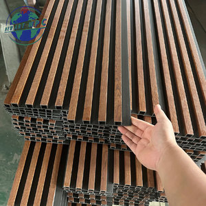 Decoratieve Wpc Wandpanelen Plafond Lamellen Wpc Gecanneleerd Paneel Lamellen Hout <span class=keywords><strong>Pvc</strong></span> Wpc Wandpanelen Voor Interieur - Product Image 1