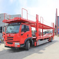 Semi-remorque porte-voitures double pont 2 essieux pour 8 véhicules avec pneus 12R22.5 en acier pour le transport de voitures - Vente en gros