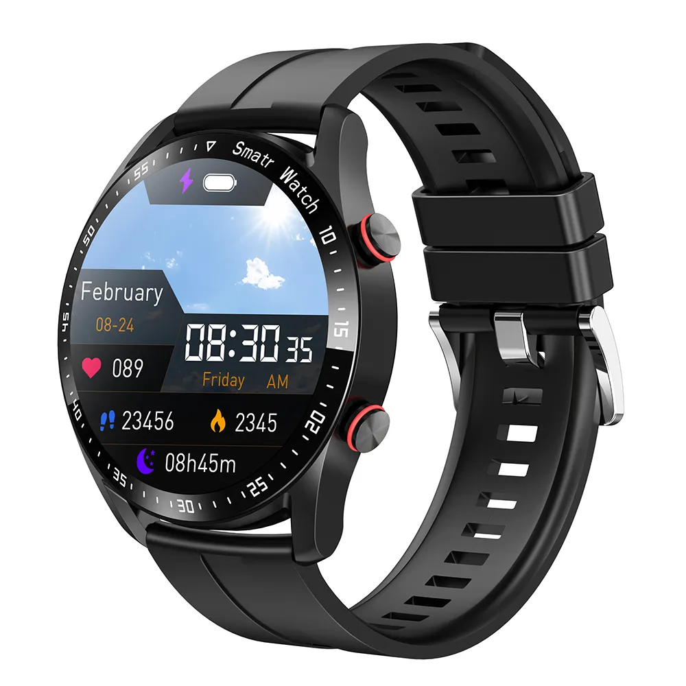 Mann Smart Watch Sport Nachricht Erinnerung EKG und Ppg Business Bluetooth Anruf Herzfrequenz Blutdruck messgerät HW20 Smartwatch