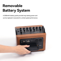 Musiccube D2MAX Sistema PA Portatile Professionale da 4 Pollici 100W, Attrezzatura Audio, Amplificatore per Chitarra