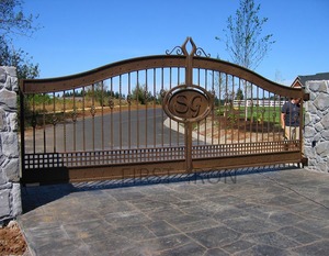 <strong>Latest</strong> Iron House <strong>Gate</strong> <strong>Grill</strong> <strong>Designs</strong> Deer Wrought Iron <strong>Gate</strong> - Product Image 6