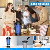 Bug Zapper trampas para moscas al aire libre para interiores con potente bombilla en forma de H impermeable Fly Zapper matamosquitos eléctrico
