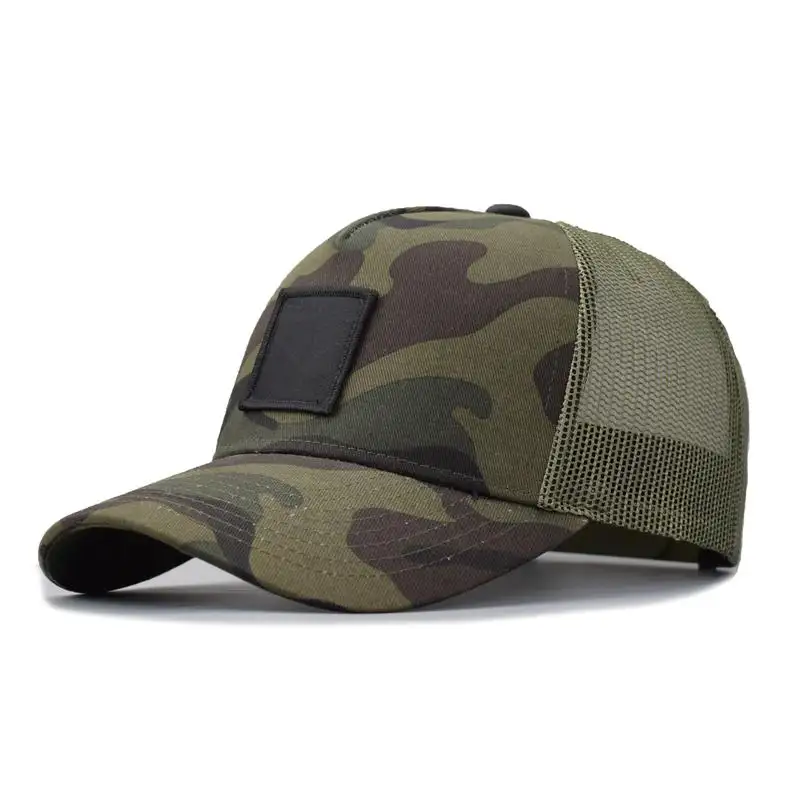 BSCI Blank Camouflage 5 Panel Camp Cap Custom Patch Embroidery Logo Plain Hight Quality Running Classic Sport Trucker Hat