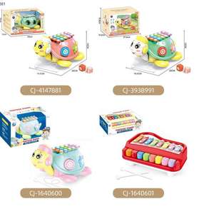 Bébé Montgeometric Formes Assorties Développement Sensoriel Jouet Dessin Animé <span class=keywords><strong>Tortue</strong></span> Piano Musique Éducative Jouets pour Enfants - Product Image 5