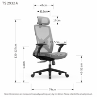 Sedia da Ufficio Ergonomica Moderna di Lusso Leggero con Rete, Regolabile in Altezza, Girevole a 360°, Poggiatesta, Gas Antiesplosione per Ufficio e Casa - Vendita all'Ingrosso