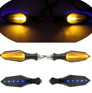 Luz de señal de giro Universal de 12V, luz LED intermitente de agua corriente para Moto, luz indicadora de motocicleta Bendablet para <span class=keywords><strong>Honda</strong></span> - Product Image 4