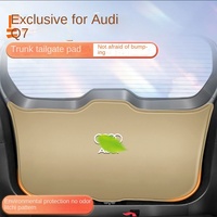 Tapis de protection en cuir pour coffre, panneau de porte arrière, autocollants de pare-chocs, protection antidérapante arrière pour Audi Q7 E-tron