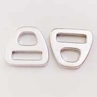 Boucle de connexion triangulaire antidérapante en alliage de zinc JQR 20mm/15mm/25mm pour sacs, vêtements, chaussures, accessoires de quincaillerie - Sans nickel