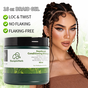 Gel Fijador Extra Fuerte para Peinados con Trenzas y Estilos Lock, 16 oz, Acondicionador, Brillo, Sin Escamas, Fijación Duradera - Product Image 6