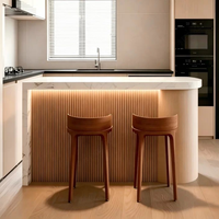 Armoire de rangement commerciale moderne et minimaliste en contreplaqué, réglable en hauteur, avec tiroirs verrouillables, multifonctionnelle pour l'école, la maison et le bureau