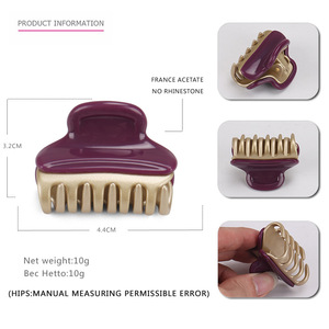 Fermaglio per Capelli Medio in Acetato Piatto Serie Wangdom Stile Alexander France HONEY FLOWER - Product Image 5