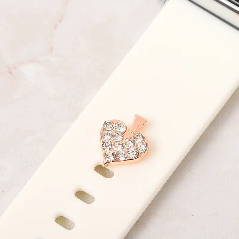 Decoration For Apple watch band Decorative Charms Diamond Jewelry Bracelet silicone watch Strap Accessories CSS002