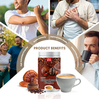 Café instantané Halal Premium au Ganoderma Lucidum, saveur douce de crème, épices et herbes, mélange à base de plantes, étiquette privée personnalisée, 12g, 20 sachets