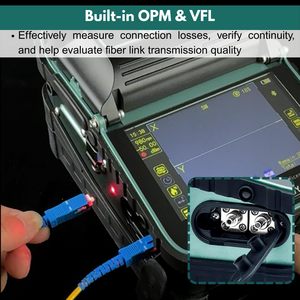 เครื่องเชื่อมต่อใยแก้วนำแสง QIIRUN AI-6A+ พร้อมหน้าจอสัมผัส OPM VFL ชุดจัดตำแหน่งแกน 6 มอเตอร์ สำหรับการเชื่อมต่อใยแก้วนำแสง - Product Image 4