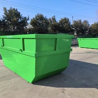 Collecte des déchets de construction Poubelles à sauter Jetable Camion à benne basculante Personnalisé Roll off Benne à ordures Poubelle