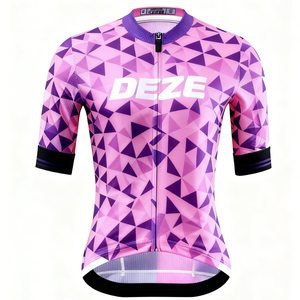 Maillot de cyclisme unisexe à manches courtes, léger, coloré, à séchage rapide, personnalisable avec logo, idéal pour les événements, clubs et sports de plein air – Nouvelle collection été, vente flash - Product Image 2
