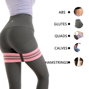 Bandas de Resistencia de Tela de Poliéster Suave, Cinturón de Yoga para Estiramiento y Fitness, Bandas Antideslizantes para Glúteos y Cadera, Juego de Bandas para Adultos - Product Image 5