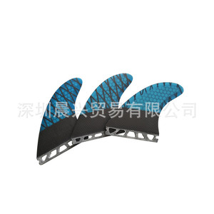 Aleta Trasera para Tabla de Surf UPSURF G5M, Tamaño Blue Carbon Fiber Strip Future Base - Product Image 4